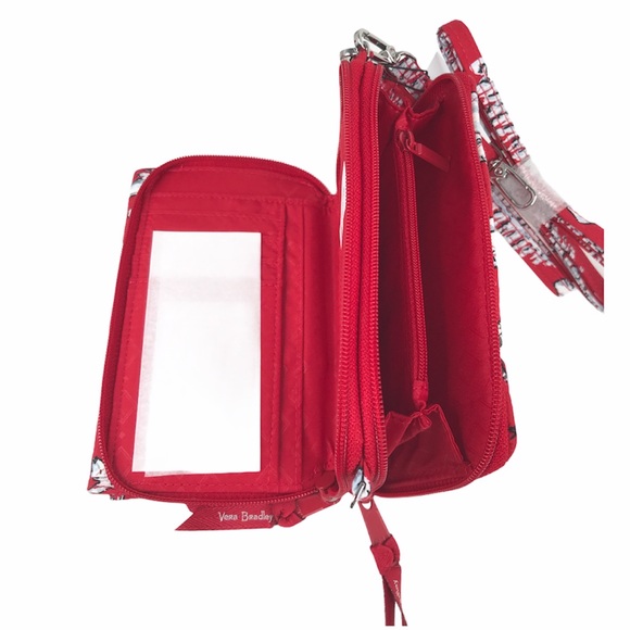 Vera Bradley RFID All in 1 Crossbody Beary Merry Red - Picture 7 of 8